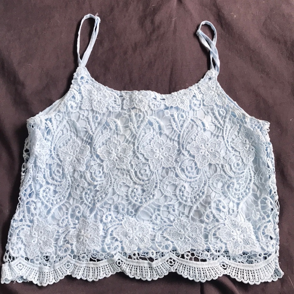 H&M lace crop top
